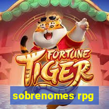 sobrenomes rpg